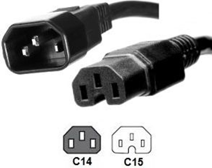 Изображение Kabel zasilajcy MicroConnect C14 - C15, 2m (PE011420)