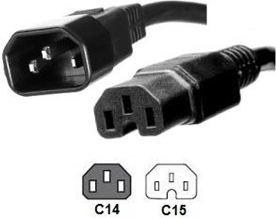 Picture of Kabel zasilajcy MicroConnect C14 - C15, 2m (PE011420)