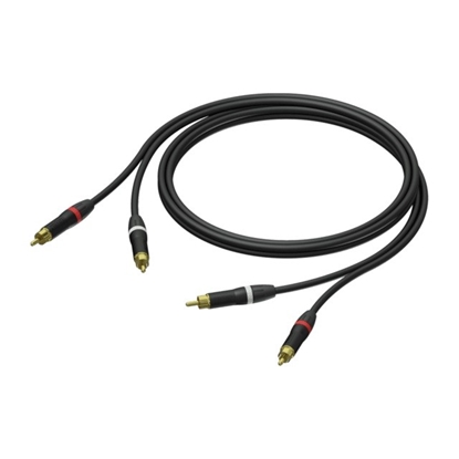 Изображение Kabel 2x Męski RCA/Cinch - 2x Męski RCA/Cinch Ultraflex 1,5m - PRA800/1.5 