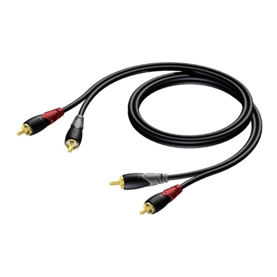 Изображение Kabel 2x RCA/Cinch Męski - 2x RCA/Cinch Męski 3 m - CLA800/3