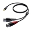Изображение Kabel 3,5mm Jack Męski Stereo - 2x XLR Męski 3 M - CLA712/3