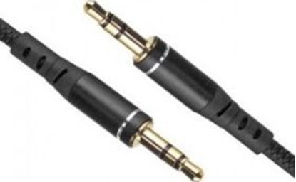 Attēls no Kabel EverActive Jack 3.5mm - Jack 3.5mm 1.5m czarny (CBS-1.5JB)
