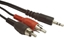 Изображение Kabel Gembird Jack 3.5mm - RCA (Cinch) x2 2.5m czarny (CCA4582.5M)