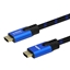 Изображение Kabel HDMI (M) v2.1, 3m, 8K, miedź, niebiesko-czarny, złote końcówki, ethernet/3D, CL-143