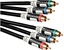 Изображение Kabel Icidu RCA (Cinch) x3 - RCA (Cinch) x3 3m czarny (ICIDU Ultra Component Cable)