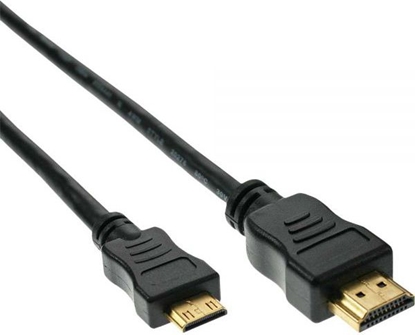 Attēls no Kabel InLine HDMI Mini - HDMI 0.5m czarny (17454P)