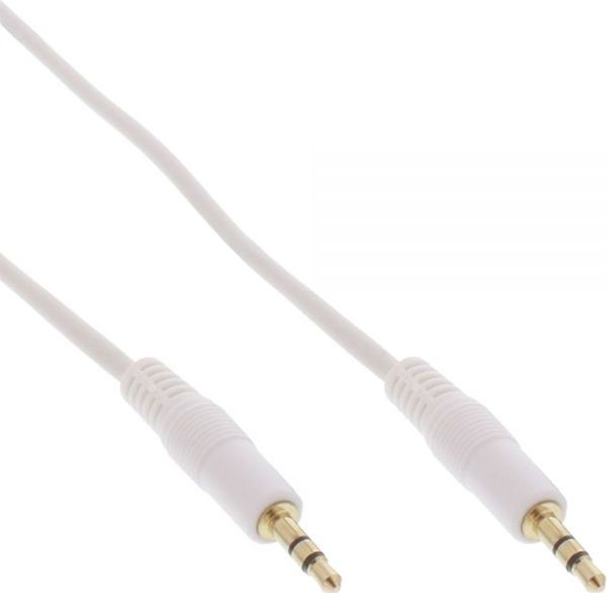 Picture of Kabel InLine Jack 3.5mm - Jack 3.5mm 1m biay (99941W)