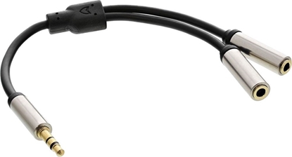 Picture of Kabel InLine Jack 3.5mm - Jack 3.5mm x2 0.15m srebrny (S-99250)