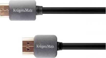 Attēls no Kabel Kruger&Matz HDMI Mini - HDMI 1.8m czarny (KM0325)