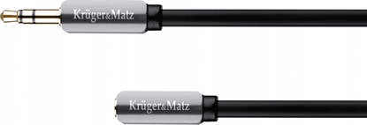 Picture of Kabel Kruger&Matz Jack 3.5mm - Jack 3.5mm 1m srebrny (KM0315)