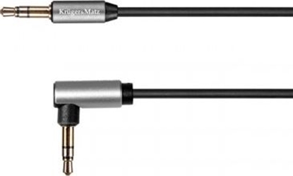 Attēls no Kabel Kruger&Matz Jack 3.5mm - Jack 3.5mm 1m srebrny (KM1242)