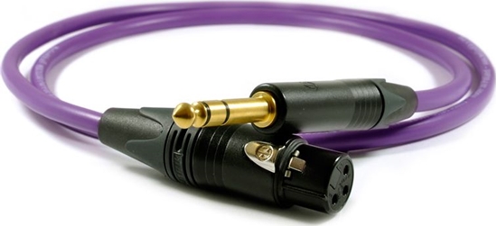Picture of Kabel Melodika Jack 6.3mm - XLR 17m fioletowy