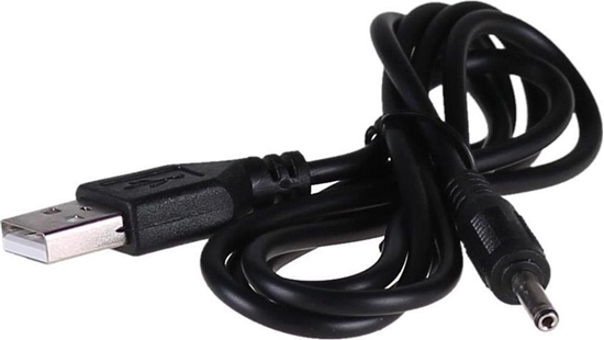 Изображение Kabel USB Akyga USB-A - DC 3.5 x 1.35 mm 0.8 m Czarny (AK-DC-03)