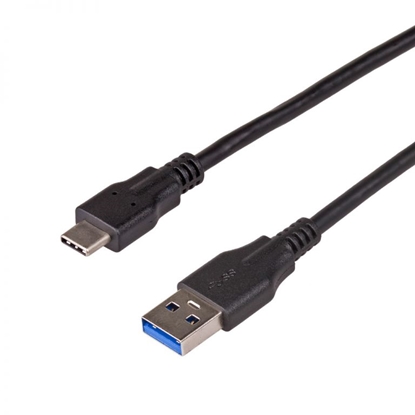Изображение Kabel USB Akyga USB-A - USB-C 1 m Czarny (AK-USB-15)