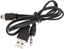 Attēls no Kabel USB Aptel USB-A - mini Jack 3.5 mm 0.5 m Czarny (1210-uniw)