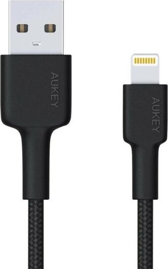 Изображение Kabel USB Aukey USB-A - Lightning 2 m Czarny (1_788898)