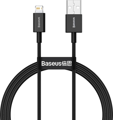Picture of Kabel USB Baseus USB-A - Lightning 1 m Czarny (BSU2660BLK)