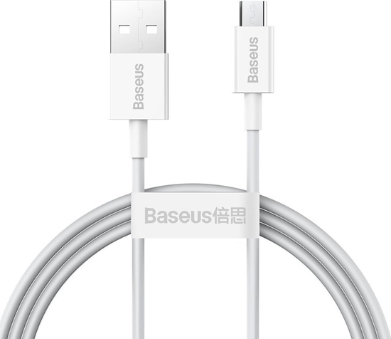 Picture of Kabel USB Baseus USB-A - microUSB 1 m Biay (BSU2824WHT)