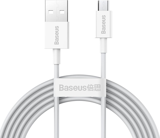 Picture of Kabel USB Baseus USB-A - microUSB 2 m Biay (BSU2825WHT)