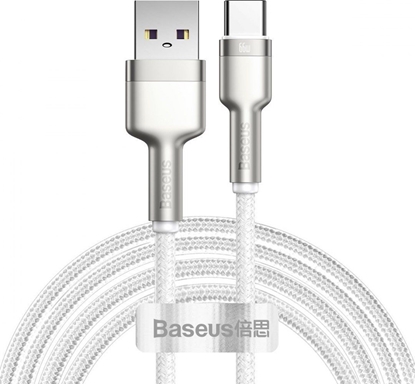 Attēls no Kabel USB Baseus USB-A - USB-C 2 m Biały (BSU3015WHT)