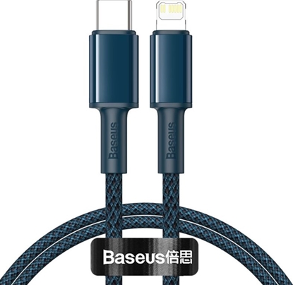 Attēls no Kabel USB Baseus USB-C - Lightning 1 m Niebieski (02443)