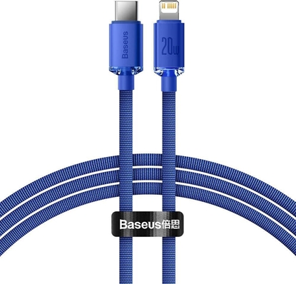 Attēls no Kabel USB Baseus USB-C - Lightning 1.2 m Niebieski (baseus_20220224141920)