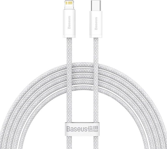 Picture of Kabel USB Baseus USB-C - Lightning 2 m Biay (BSU3062WHT)