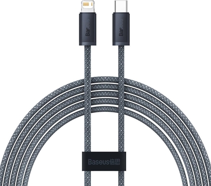 Изображение Kabel USB Baseus USB-C - Lightning 2 m Szary (CALD000116)