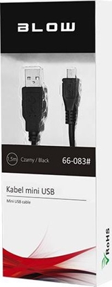 Attēls no Kabel USB Blow USB-A - 1.5 m Czarny (66-083#)