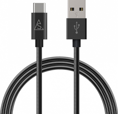 Picture of Kabel USB BlueLounge USB-A - USB-C 1 m Czarny (613361)