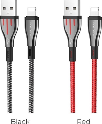Attēls no Kabel USB Borofone USB-A - Lightning 1.2 m Kolor wybierany losowo (6931474724847)