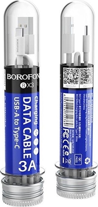 Attēls no Kabel USB Borofone USB-A - USB-C 1 m Biay (43801-uniw)