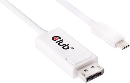 Изображение Kabel USB Club 3D USB-C - DisplayPort 1.2 m Biały (CAC-1517)