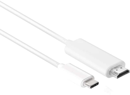 Изображение Kabel USB Club 3D USB-C - HDMI 1.8 m Biały (CAC-1514)