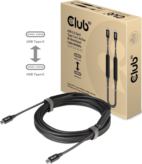Picture of Kabel USB Club 3D USB-C - USB-C 5 m Czarny (CAC-1535)