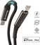 Attēls no Kabel USB Crong USB-C - Lightning 1.5 m Czarny (CRG-AL15USCL-BLK)