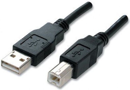 Attēls no Kabel USB Delock USB-A - USB-B 1.8 m Czarny (93596)