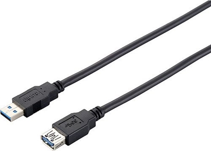 Attēls no Kabel USB Diverse USB-A - USB-A 1.8 m Czarny