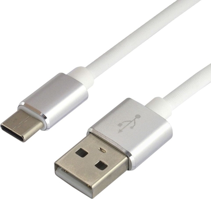 Изображение Kabel USB EverActive USB-A - USB-C 1 m Biały (CBS-1CW)