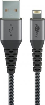 Picture of Kabel USB Goobay USB-A - Lightning 0.5 m Srebrny (49267)