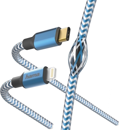 Изображение Kabel USB Hama USB-C - Lightning 1.5 m Niebieski (001833110000)