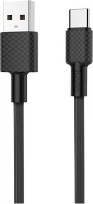 Изображение Kabel USB Hoco USB-A - USB-C 1 m Czarny (6957531089766)