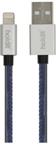 Изображение Kabel USB Holdit USB-A - Lightning 1 m Granatowy (612663)