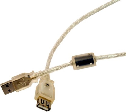 Attēls no Kabel USB InLine USB-A - USB-A 3 m Przezroczysty (34603Q)