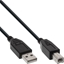 Picture of Kabel USB InLine USB-A - USB-B 0.3 m Czarny (34503X)