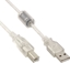 Изображение Kabel USB InLine USB-A - USB-B 0.3 m Przezroczysty (34503)