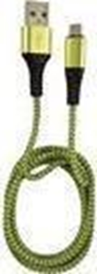 Изображение Kabel USB LC-Power USB-A - microUSB 1 m Zielono-szary (31332G)