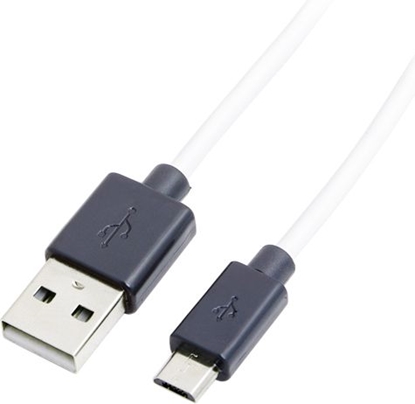 Изображение Kabel USB LogiLink USB-A - microUSB Biały (CU0063)