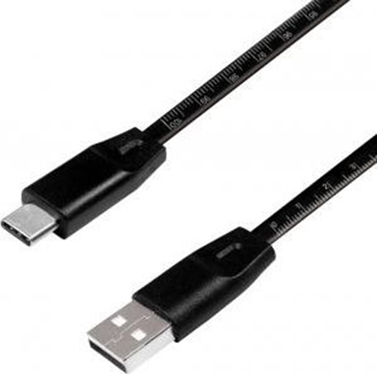Picture of Kabel USB LogiLink USB-A - USB-C 1 m Czarny (CU0157)