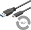 Picture of Kabel USB MicroConnect USB-A - USB-C 0.5 m Czarny (USB3.2CA05)